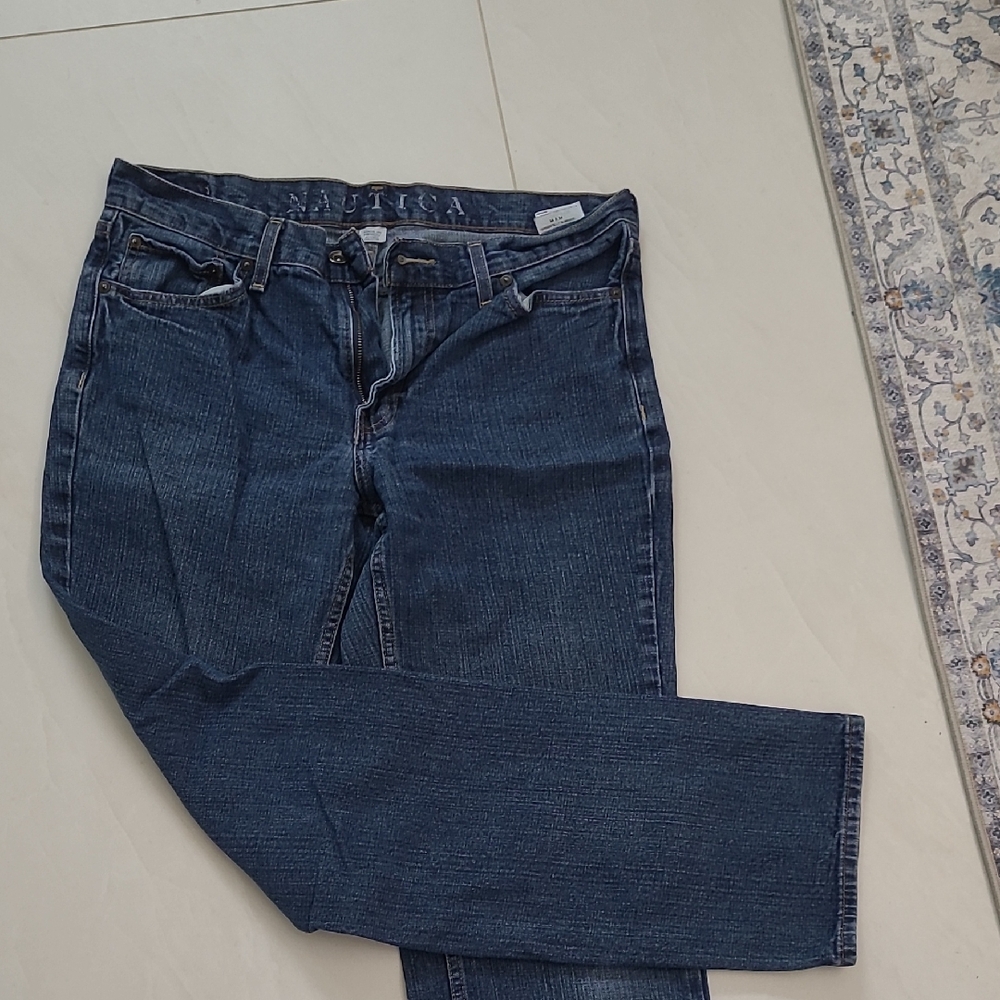 Nautica Blue Straight Jeans Classic Denim Style